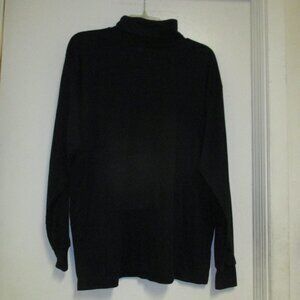 Shirt- Long Sleeve “Primavera” Men’s XL Extra Large Black  Pullover Turtle Neck